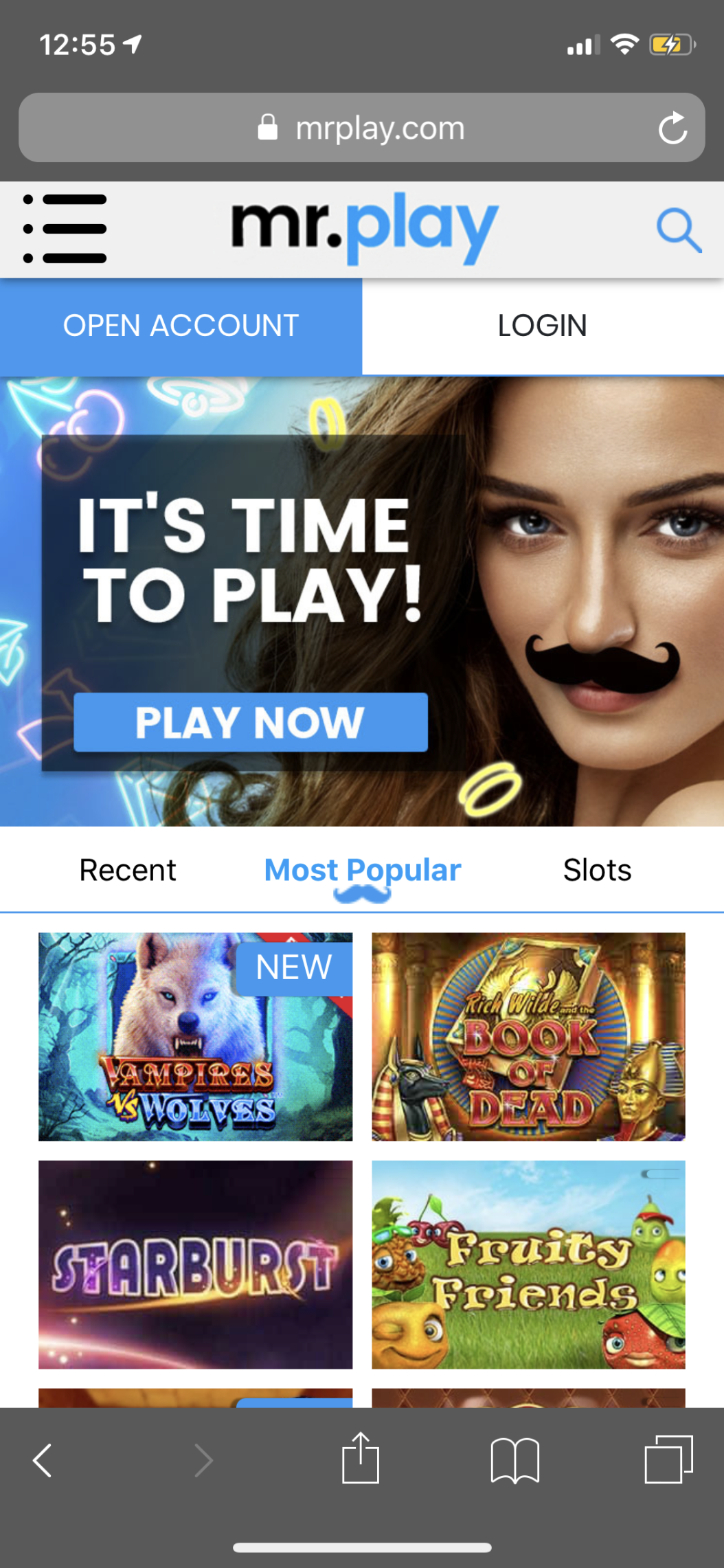 Mr. Play Mobile front page